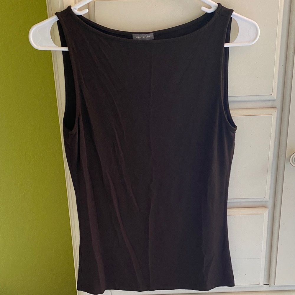 Ann Taylor Sleeveless Top - S Brown